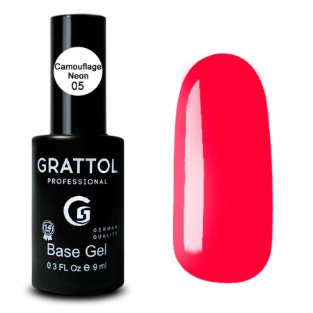 Grattol Base Camouflage Neon 05 - База камуфлирующая неоновая, 9 ml